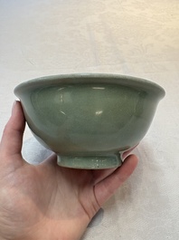 Two Chinese Longquan celadon bowls, Ming