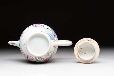 A Chinese famille rose 'Feng Yi Ting 鳳儀亭' teapot, Yongzheng