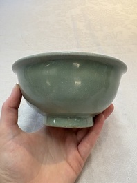 Two Chinese Longquan celadon bowls, Ming
