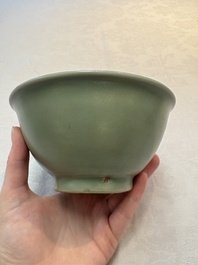 Two Chinese Longquan celadon bowls, Ming