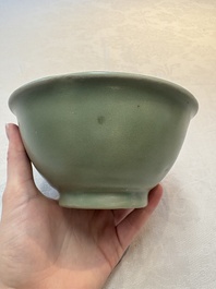 Two Chinese Longquan celadon bowls, Ming