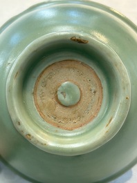 Two Chinese Longquan celadon bowls, Ming