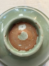 Two Chinese Longquan celadon bowls, Ming