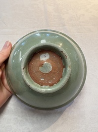 Two Chinese Longquan celadon bowls, Ming