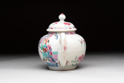 A Chinese famille rose 'Feng Yi Ting 鳳儀亭' teapot, Yongzheng