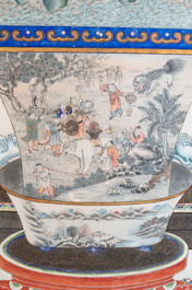 In the manner of Chen Shaofeng 陳兆鳳 (Late Qing Dynasty): 'Qinggong 清供', ink and colour on paper, Cixi mark, 20th C.