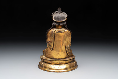 A fine Chinese gilt-bronze Bodhisattva, 18/19th C.