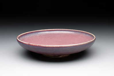 A Chinese 'jun' plate, Ming or later