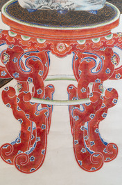 In the manner of Chen Shaofeng 陳兆鳳 (Late Qing Dynasty): 'Qinggong 清供', ink and colour on paper, Cixi mark, 20th C.
