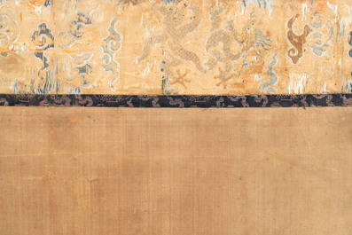 In the manner of Qiu Ying 仇英 (1494-1552): 'Festival in Chinese Garden', ink and colour on silk, 17/18th C.