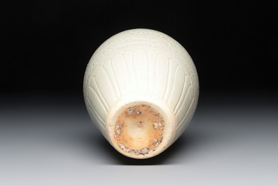 A Chinese qingbai vase with floral design, Song/Yuan