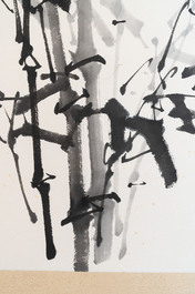 In the manner of Yun Shouping 惲壽平 (1633-1690): 'Bamboo', ink on paper, 19/20th C.