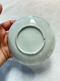 Seven Chinese famille rose cups and saucers, Yongzheng/Qianlong