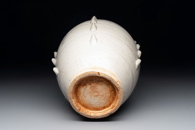 A Chinese qingbai multi-cornered jar, Song