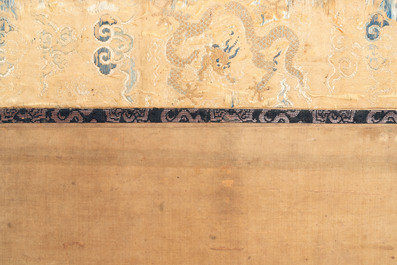 In the manner of Qiu Ying 仇英 (1494-1552): 'Festival in Chinese Garden', ink and colour on silk, 17/18th C.