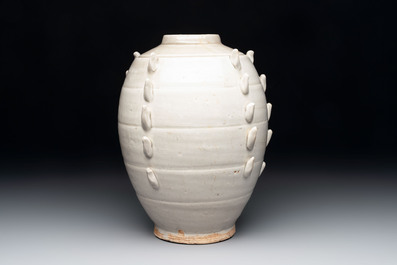 A Chinese qingbai multi-cornered jar, Song