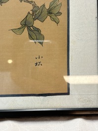 A collection of seven Chinese school paintings: 'Birds, butterflies and flowers', ink and colour on silk, various signatures, 20th C.