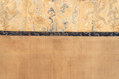 In the manner of Qiu Ying 仇英 (1494-1552): 'Festival in Chinese Garden', ink and colour on silk, 17/18th C.