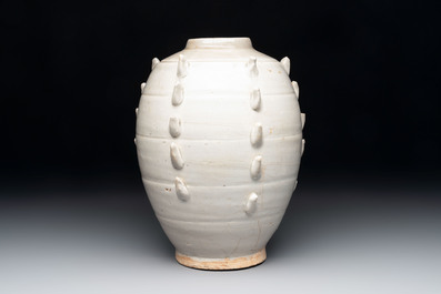 A Chinese qingbai multi-cornered jar, Song