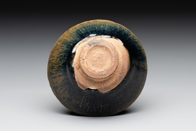 Three Chinese Jian 'hare fur' tea bowls, Song/Yuan