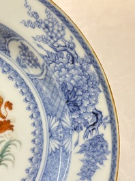 A Chinese armorial soup plate with the arms of Gold with Bulkely in pretence for the English market, Yongzheng, ca. 1724
