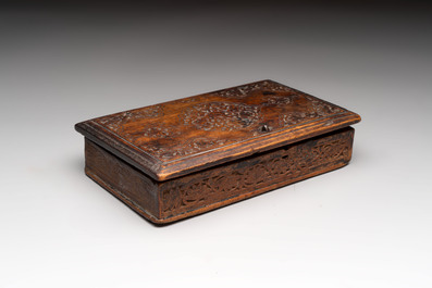 An Ottoman jewellery scale with a wooden box with brass weights, 18/19th C.