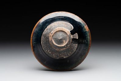 Three Chinese Jian 'hare fur' tea bowls, Song/Yuan