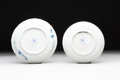 Eight Chinese blue and white shipwreck wares, 17/18th C.