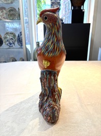 A pair of famille rose-style models of pheasants, Samson, Paris, 19th C.