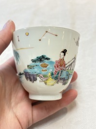 A fine Chinese famille rose 'Xi Xiang Ji' cup, Yongzheng