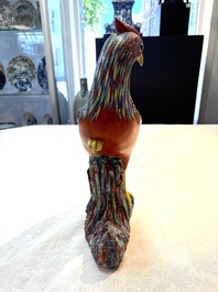 A pair of famille rose-style models of pheasants, Samson, Paris, 19th C.