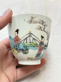 A fine Chinese famille rose 'Xi Xiang Ji' cup, Yongzheng