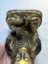 A fine Chinese gilt-bronze Bodhisattva, 18/19th C.