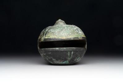 A rare Chinese Taiping Heavenly Kingdom alarm bell, Zhang Ji 漳記 mark, Guangxi, dated 1851