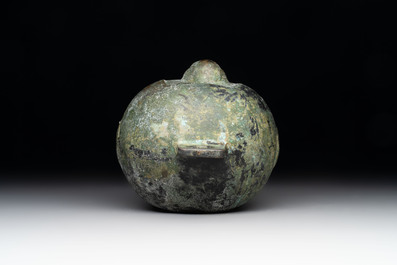 A rare Chinese Taiping Heavenly Kingdom alarm bell, Zhang Ji 漳記 mark, Guangxi, dated 1851