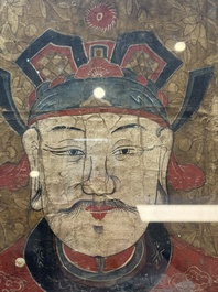 Vietnamese school: 'Two Portraits of Taoist Shamans Dao', ink and colour on parchment, 18/19th C.