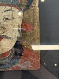 Vietnamese school: 'Two Portraits of Taoist Shamans Dao', ink and colour on parchment, 18/19th C.