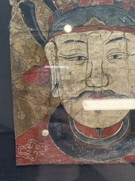 Vietnamese school: 'Two Portraits of Taoist Shamans Dao', ink and colour on parchment, 18/19th C.