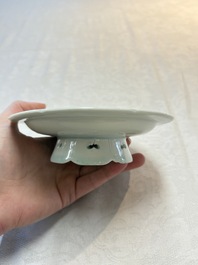 A Chinese qingbai cup stand, Song
