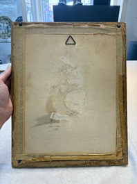 Vietnamese school: 'Two Portraits of Taoist Shamans Dao', ink and colour on parchment, 18/19th C.