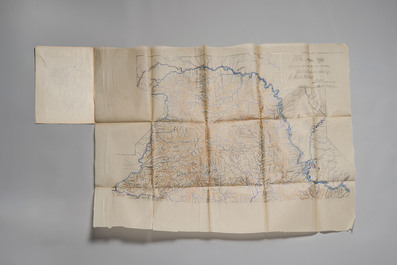 Nine maps of gold mines in Northern-China (Manchukuo), Korea and Russia, dated 1901, 1922-24