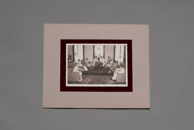 A varied collection of 12 group photos of people of China, Taiwan and Singapore, 20th C.