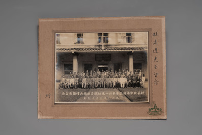 A varied collection of 12 group photos of people of China, Taiwan and Singapore, 20th C.