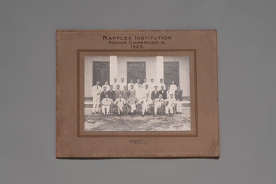 A varied collection of 12 group photos of people of China, Taiwan and Singapore, 20th C.