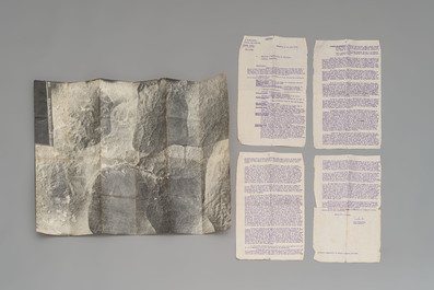 An archival dossier of a Belgian traveller in Southeast Asia, incl. correspondence, aerial photographs and travel documentation, 1960/61