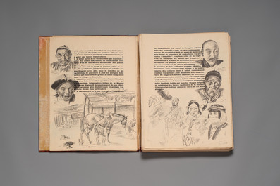 Alexandre Iacovleff (1887-1938): 'La croisi&egrave;re jaune', incl. 44 illustrations, lithography on paper, dated 1931-1932