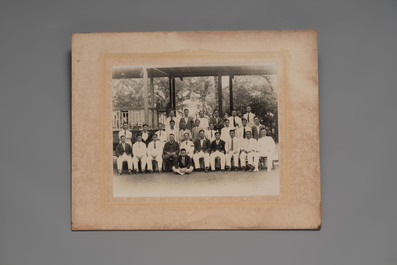 A varied collection of 12 group photos of people of China, Taiwan and Singapore, 20th C.