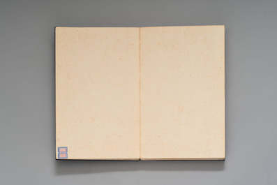 In the manner of Pu Xinyu 溥心畬 (1896-1963): 'Album of Buddha's hands', ink and colour on paper