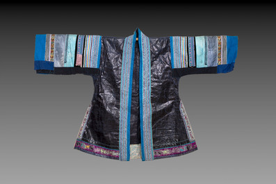 Three Chinese 'Miao' jackets and a pocket, 20th C.