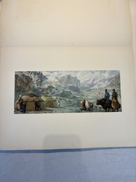 Alexandre Iacovleff (1887-1938): 'La croisi&egrave;re jaune', incl. 44 illustrations, lithography on paper, dated 1931-1932